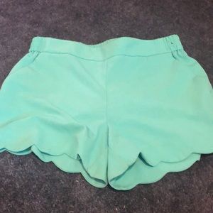 New York and Company Teal Shorts
